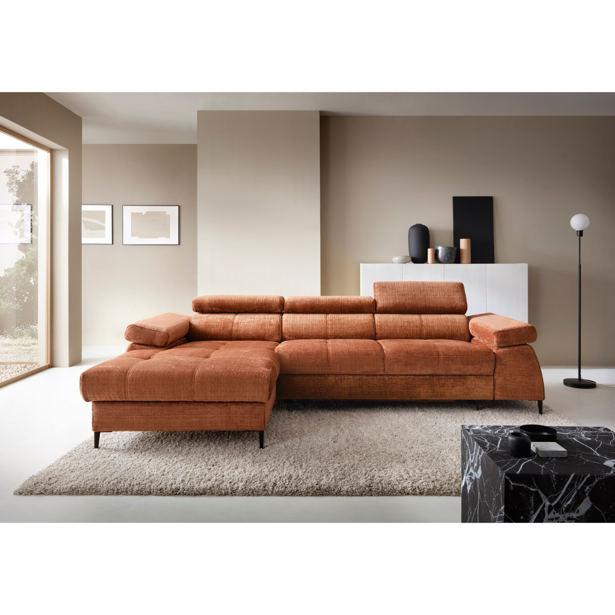 PZ SIZZLE Orange design Sofa bed